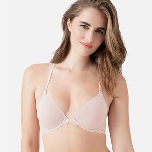 B.tempt'd by Wacoal b.tempt'd Inspired Eyelet Contour Bra Rose Smoke Pink 38DD